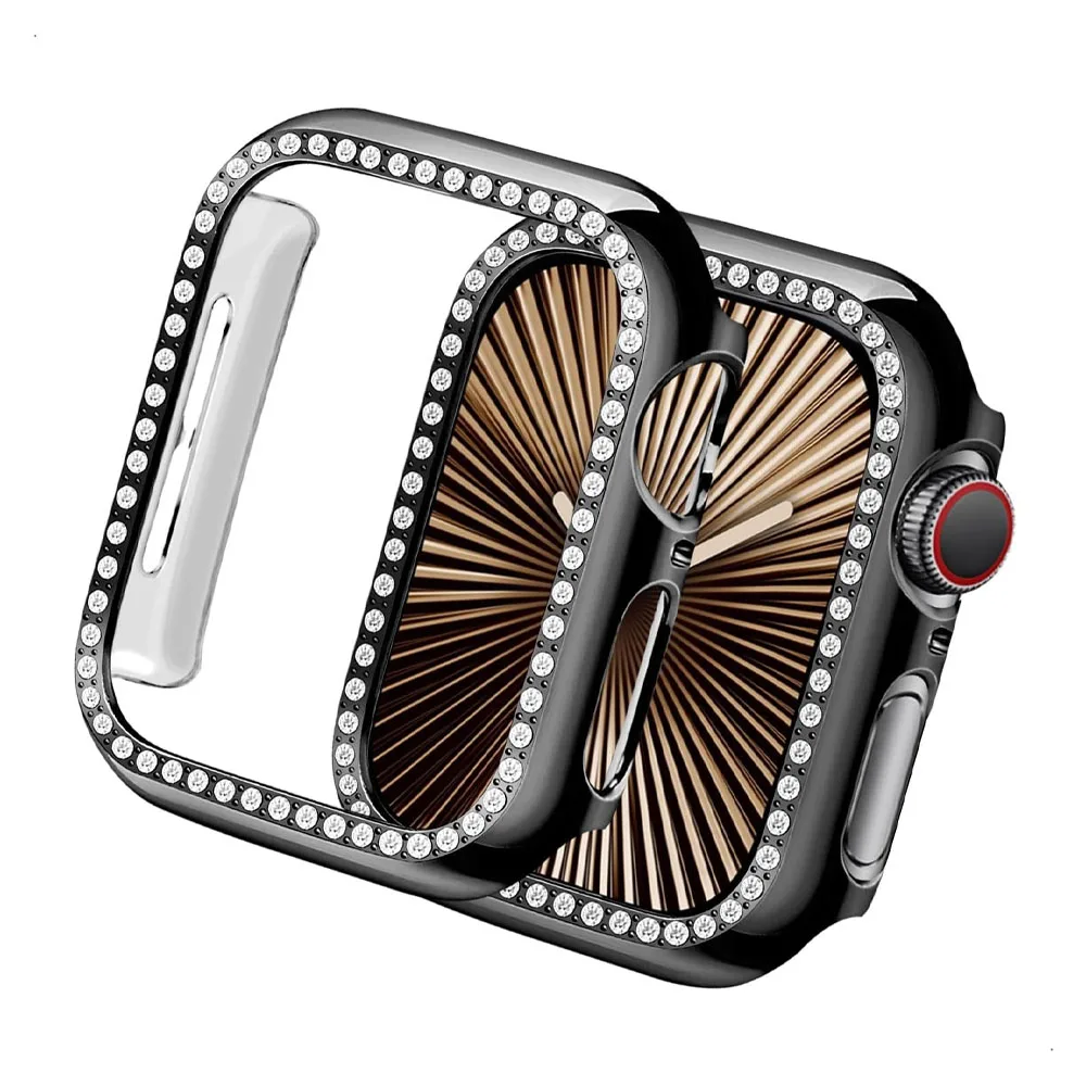 Premium Diamond Protective Bumper Shell Cover for Apple Watch - No Glass Included