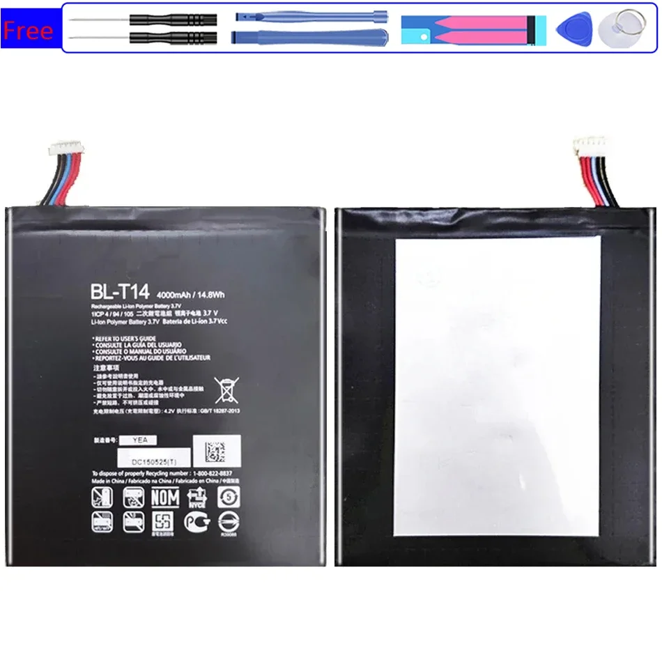 Tablet Battery for LG G PAD F V480 V495 V496 V490 GPAD BL-T14 4000mAh