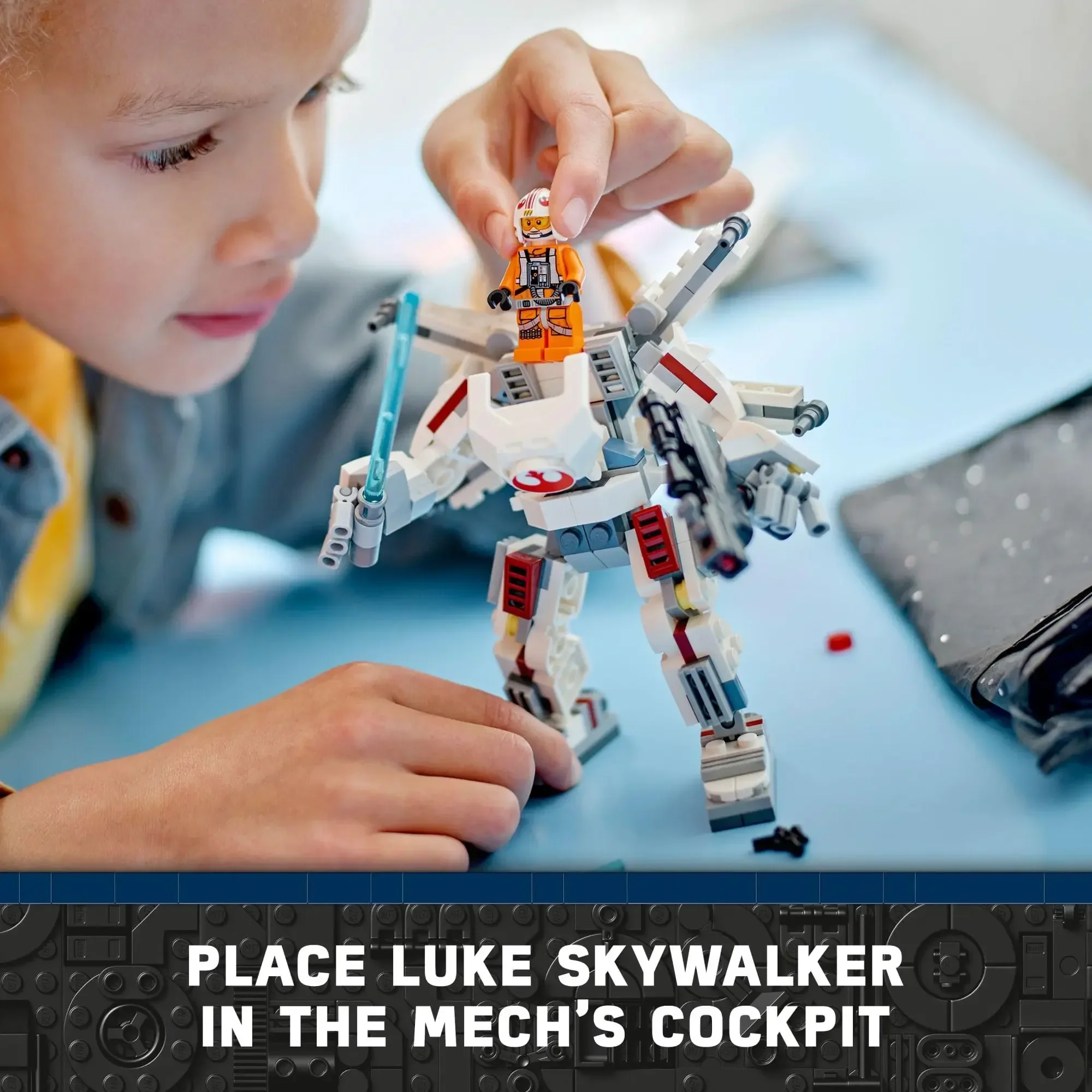 LEGO Star Wars Luke Skywalker X-Wing Mech with Luke Skywalker Toy Building Set for Kids Ages 6+ Birthday Gift 75390 195 Pieces - Bilde 3