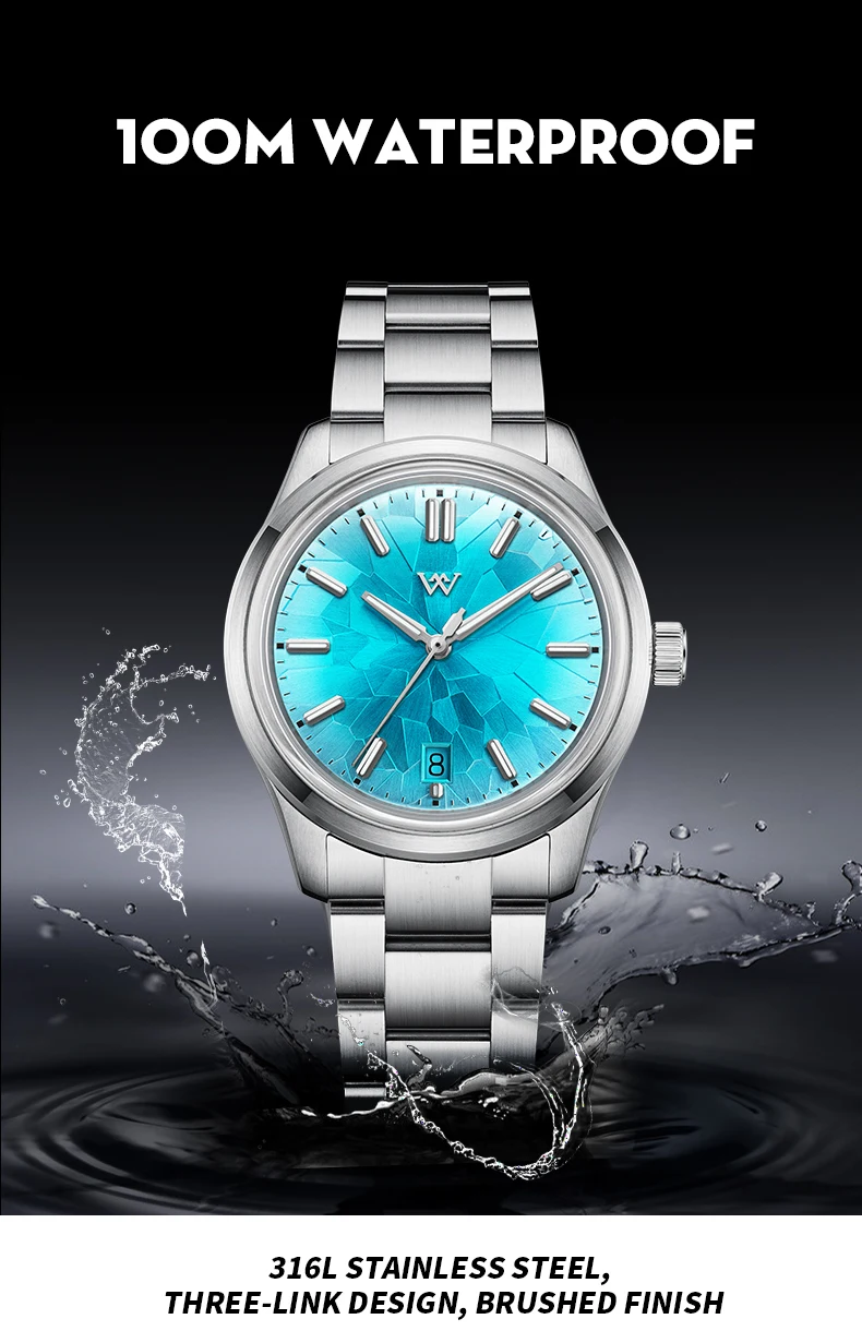 WM Muonionalusta Meteorite Automatic NH35 /Sapphire Glacier (Ice