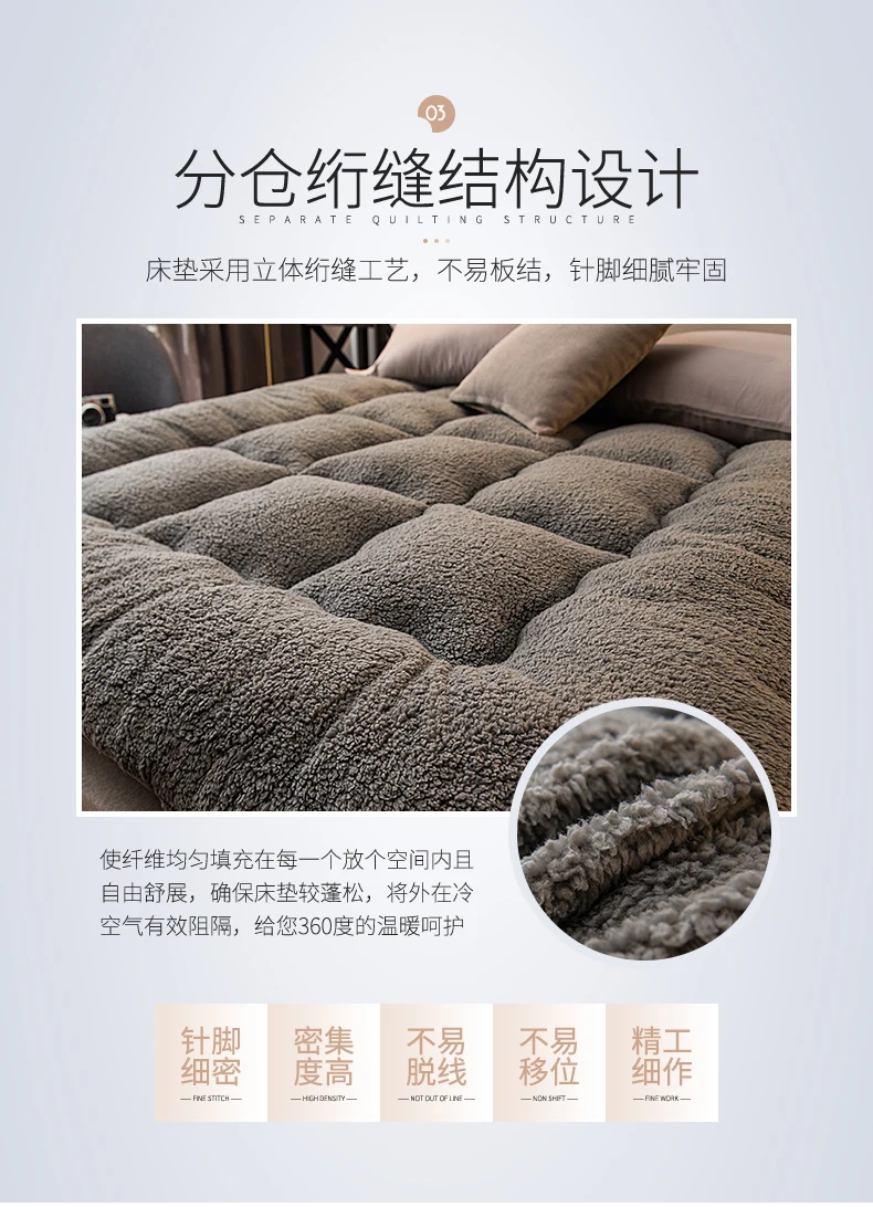 Description Picture 6 of itemDropshipping Customizable Size Mattress Soft Mattress Home Tatami Mat Was The Floor Mat Student ZHA15-20999