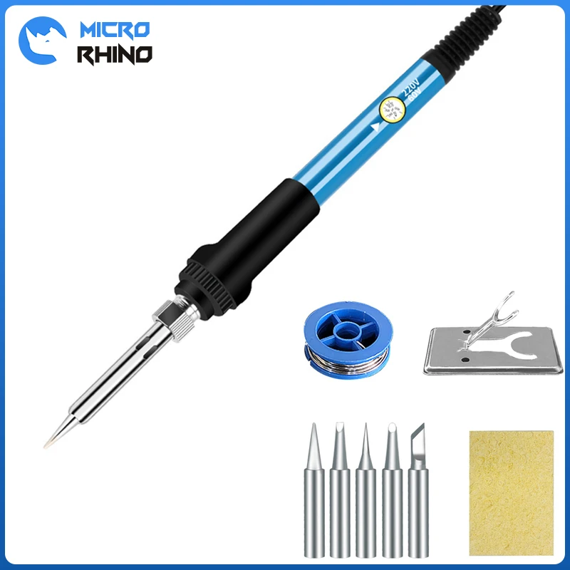 ac 225 arc welder New Adjustable Temperature Electric Soldering Iron Kit 220V 110V 60W Rework Station Heat Pencil Tips Welding Solder Repair Tools best soldering iron