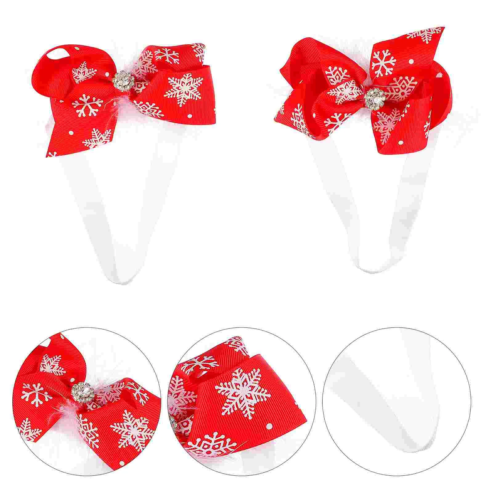 

Headband Baby Girls Children Kids Hair Bow Christmas Bows Xmas Newborns Snowflake Headdress Tie Accessories