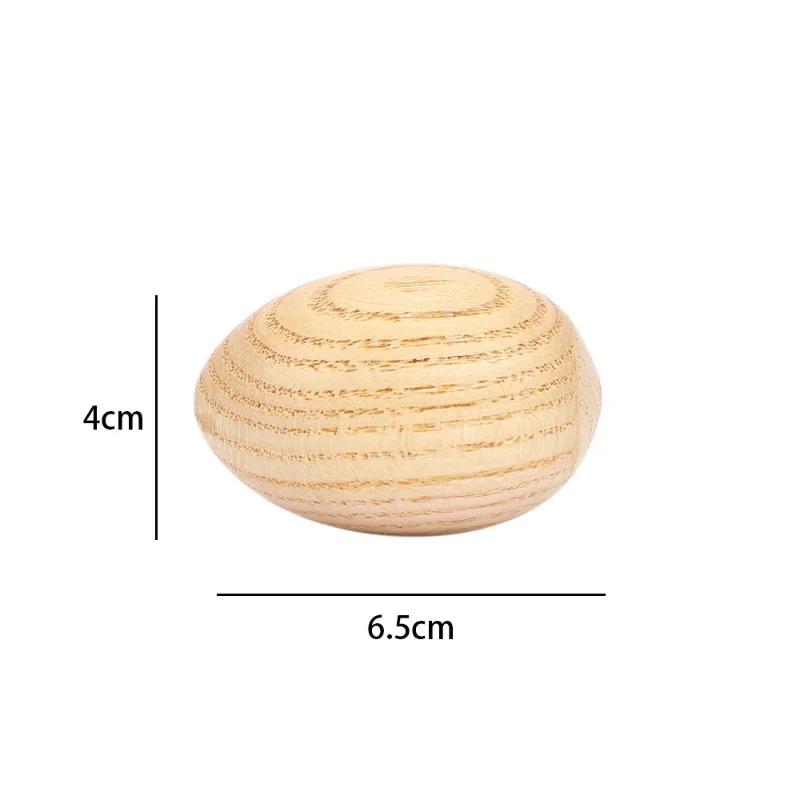 1pcs Handcrafted Wooden Egg Shaker Percussion Handcrafted Instrument Rattle Toy for Children Education