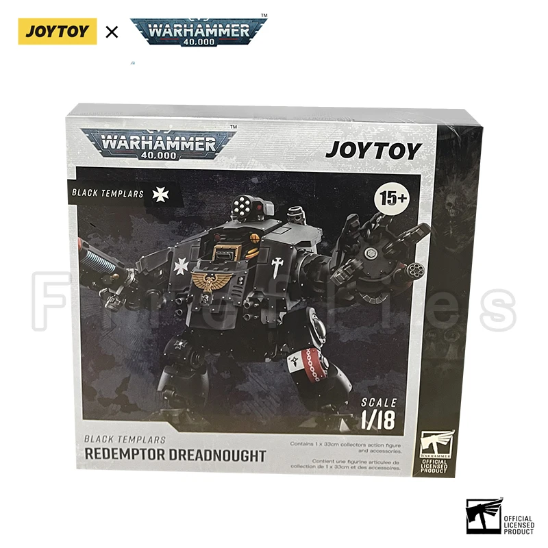JOYTOY Warhammer 40K - Redemptor Dreadnought Templari Neri, Action Figure In Scala 1:18, Licenza Ufficiale, Altezza 29 Cm, Collezionismo, Con Armi E Accessori