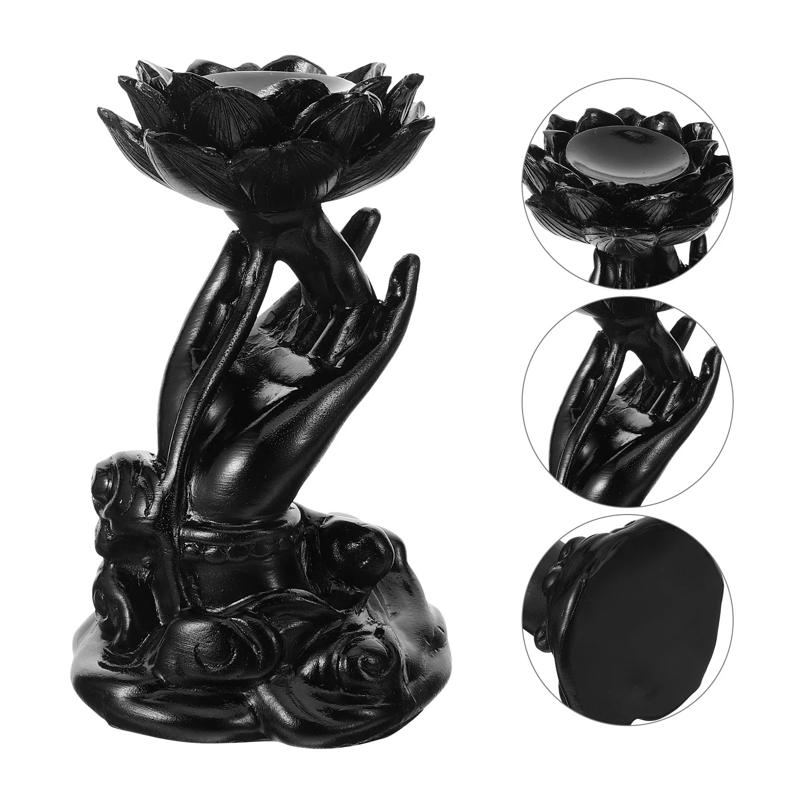 

Home Decor Crystal Ball Base Desktop Display Stand Rack Resin Holder Table Centerpiece