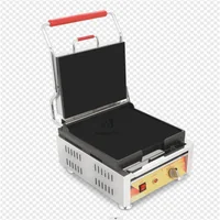 Barbecue Griddle Smokeless Sandwich Machine Single Plates Panini Press Machine  Electric Panini Steak Meat Maker Machine 2