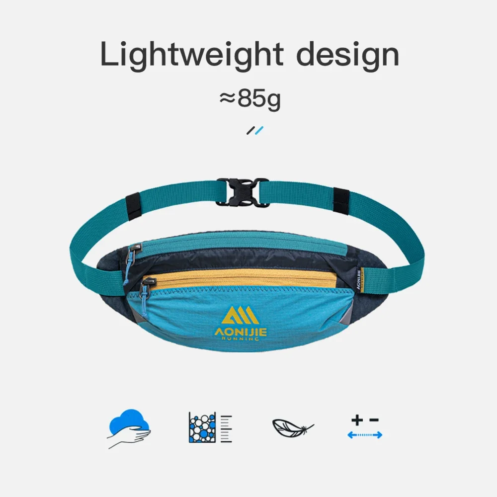 AONIJIE W8133 Running Belt Fanny Pack for Running Race Marathon Workout Moisture Wicking Waist Storage Belt for Women Men 3