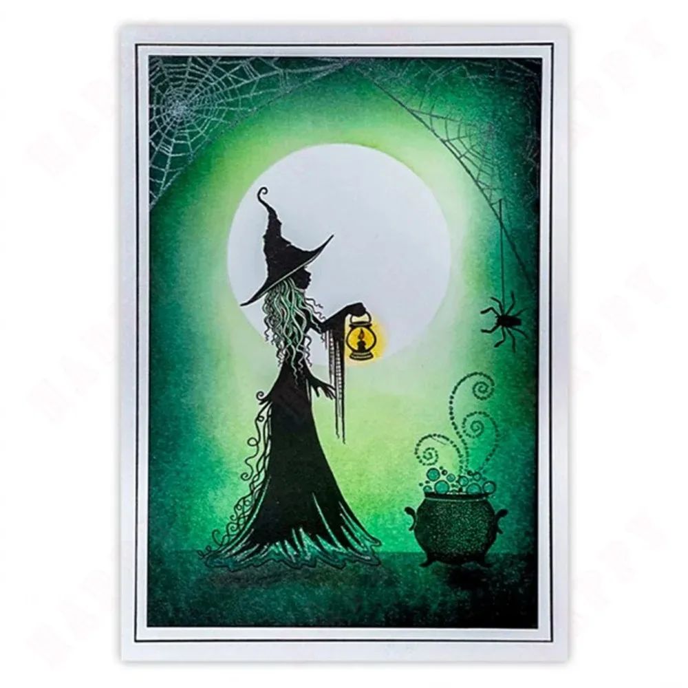 Hot Sale Halloween Clear Stamps for DIY Scrapbooking Card Transparent Stamp Making Photo Album Crafts Decor New Stamp