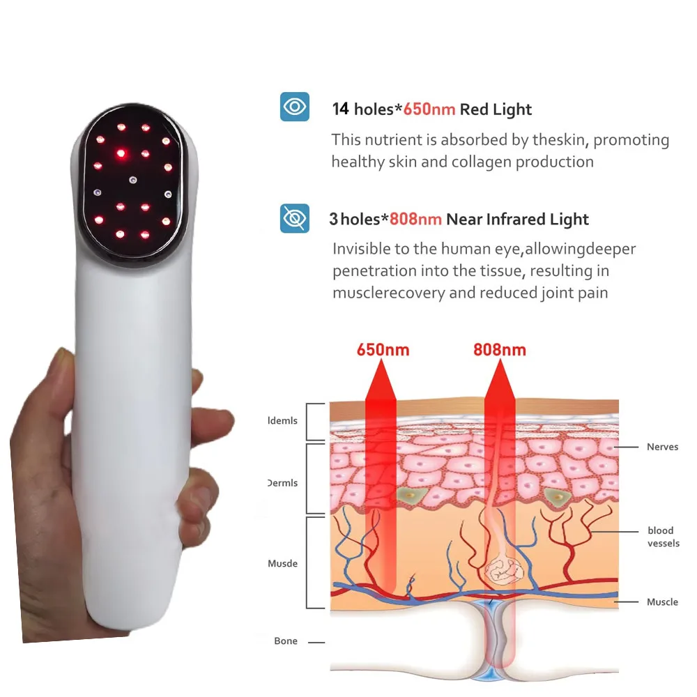 Terapia handheld elétrica do alívio da dor do laser do equipamento 808nm dos cuidados de saúde da casa de lllt