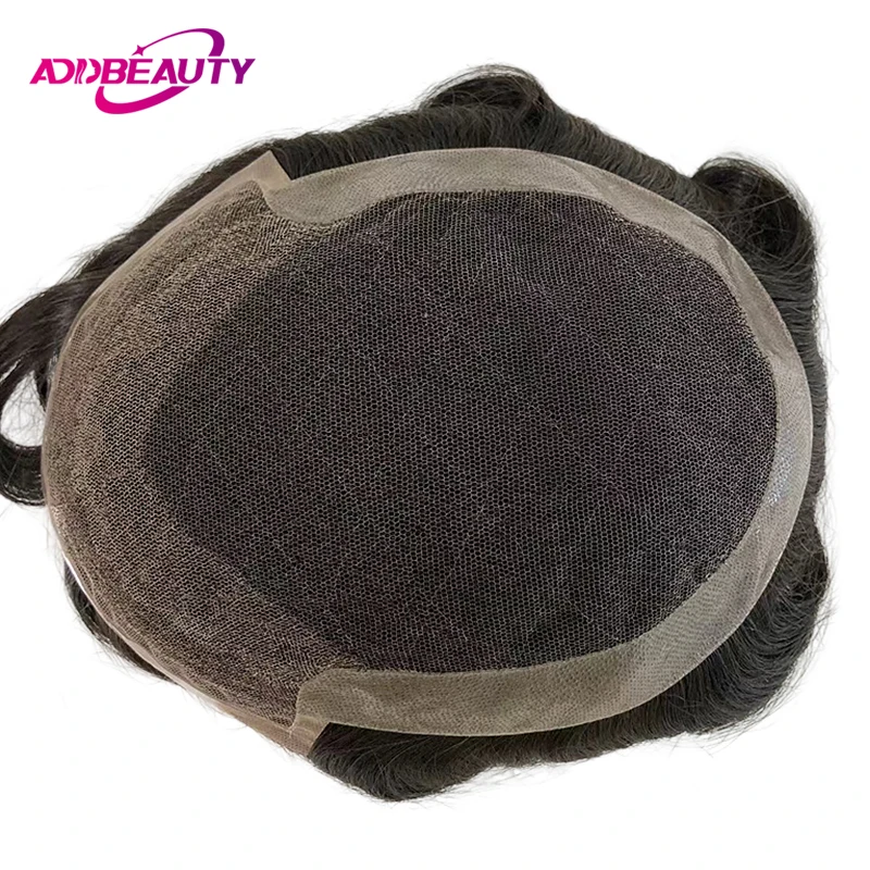 Protesi Capillare Uomo HD Lace, Sistema di Capelli Naturali, Parrucchino Topper HD Lace PU, Parrucca Uomo in Capelli Umani Indiani, Parrucche per la Linea del Capello - immagine 4