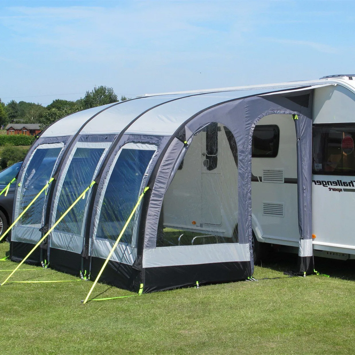 

Travel Camping Sliding Family With Larger Rv Inflatable Caravan Awning 390*250*240cm