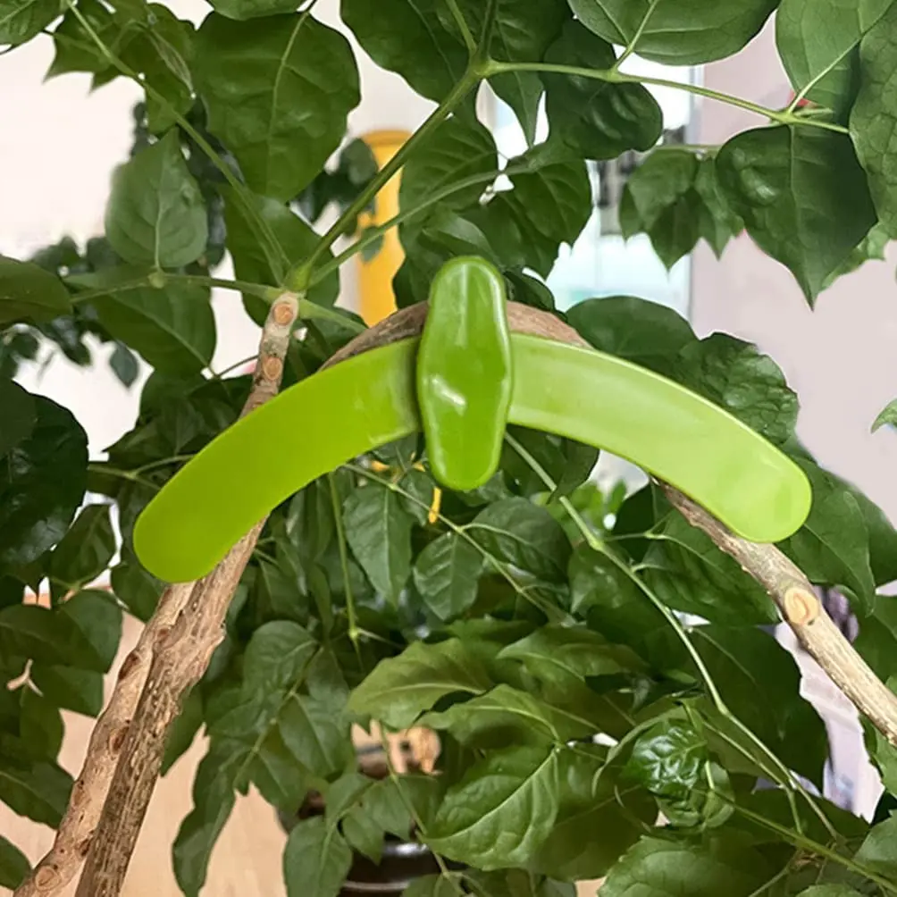 50 Clip Piegatrici Per Piante 360° Regolabili, In Plastica Verde, Per Modellare Alberi Da Frutto, Pomodori, Piante Verdi