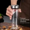 Glass Seasoning Jar With Scale 4 Outlets Spice jars Kitchen Chili Pepper Powder Sprinkling Jar Barbecue Salt Shaker Container 2