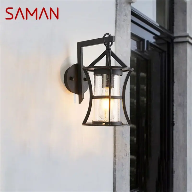 

·SAMAN Outdoor Classical Wall Lamp LED Light Waterproof IP65 Sconces For Home Porch Villa Decoration