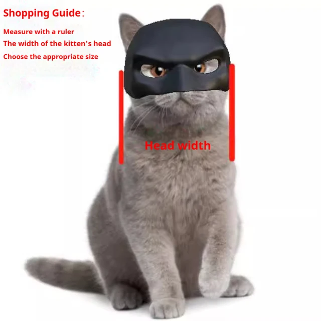 Cat Mask Pet Decoration 3D Printed Mask for Cat Funny Mask Decoration Gifts For Pet Cat Birthday Mask Cat Accseeiories 5