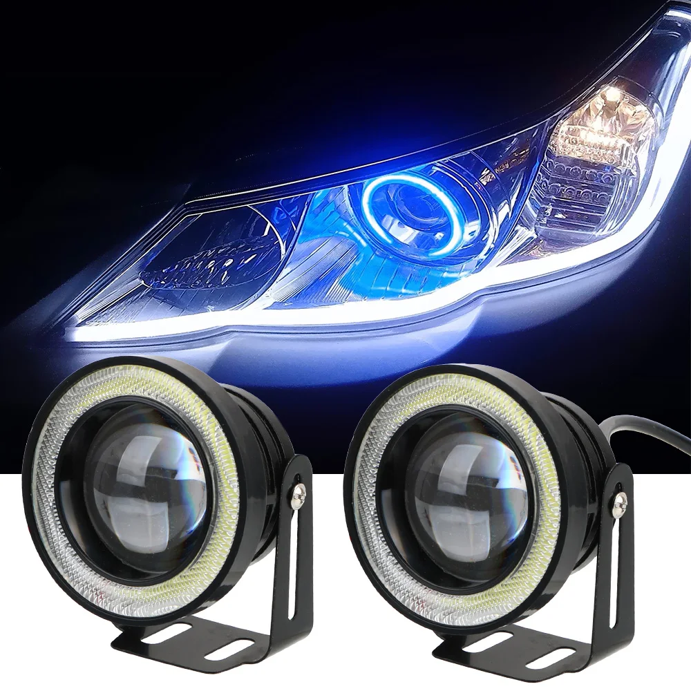 Противотуманные фары 2,5/3,0/3,5 дюйма лм 12 В, Автомобильные дневные ходовые огни, дневные ходовые огни, ангельские глазки, светодиодные лампы для вождения, автомобильные аксессуары Противотуманные фары 2,5/3,0/3,5 дюйма лм 12 В, Автомобильные дневные ходовые огни, дневные ходовые огни, ангельские глазки, светодиодные лампы для вождения, автомобильные аксессуары