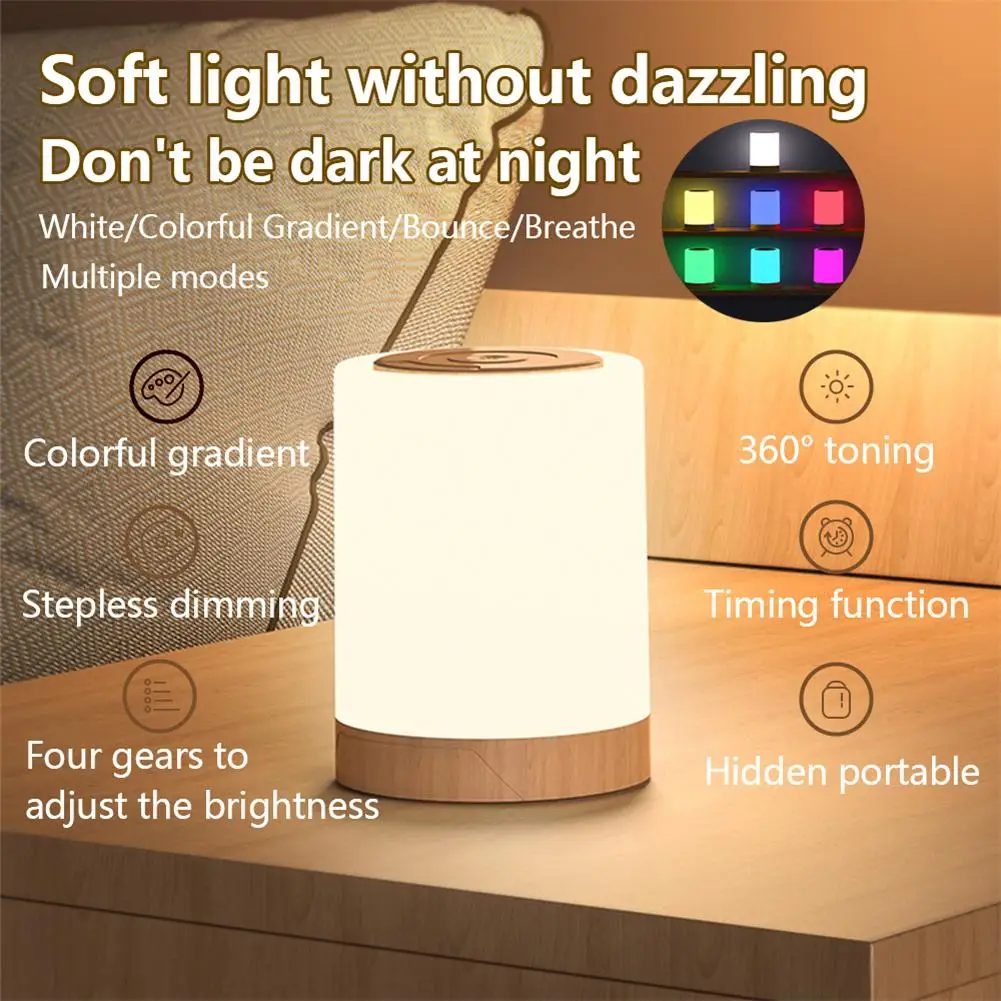 Led Bedside Touch Sensor Nursery Light Usb Rechargeable Baby Breastfeeding Lamp Dimmable Warm Night Light Soft Eye Care