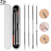 4PCS Blackhead Remover Acne Needle Tools Set Face Cleaning Black Dots Pimple Comedone Extractor Pore Cleaner Skin Care Products 1