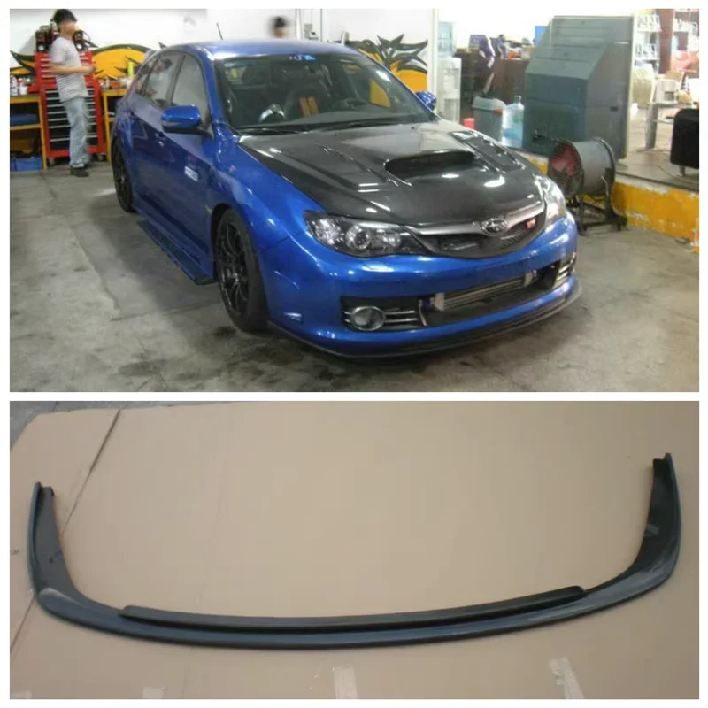 

For Subaru Impreza 2008 2009 2010 High Quality FPR Paint & Carbon Fiber Bumper Front Lip Diffuser Spoiler Cover