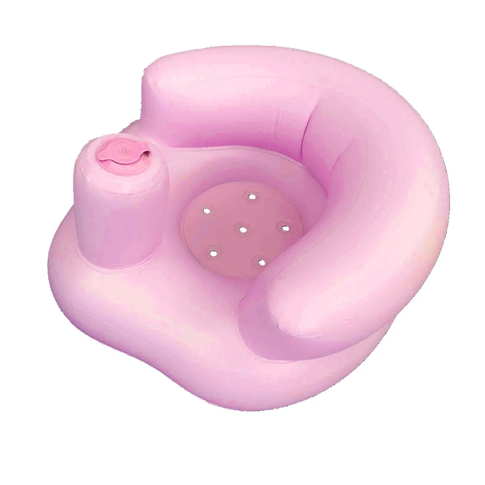 Inflatable Children's Sofa Portable Baby Chair Multifunctional Baby Bath Seat Baby Sofa Lounger Kids Beach Armchair Child Stool 2