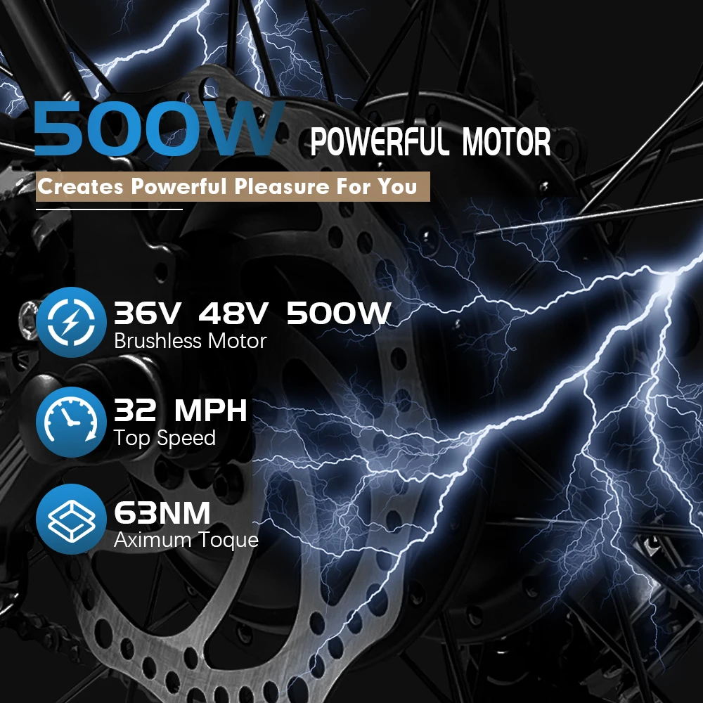 36V48V 500W Electric Bike Conversion Kit Front Brushless Gear Hub Motor Wheel 16/20/24/26/27.5/28/29 inch 700C for E-bike Kit