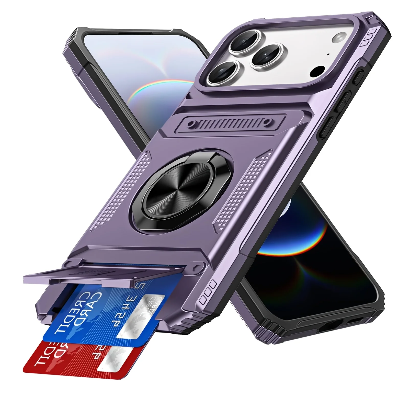 Heavy-Duty Shock-Proof Phone Cases with Dual SIM Card Slots