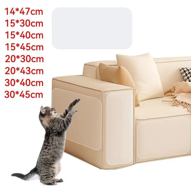 Transparent Anti-cat Scratching Stickers Self-adhesive Anti-cat Scratch Scratch Guard Mat Durable PVC Sofa Protection Sticker 5