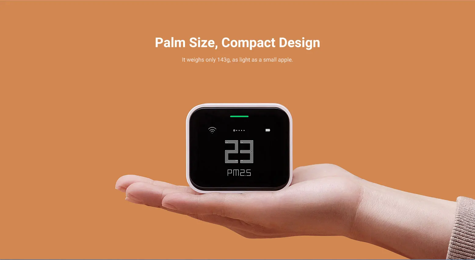 Air Detector Lite CO2 PM2.5 PM10 Temperature Humidity Monitor Touch Screen Work
