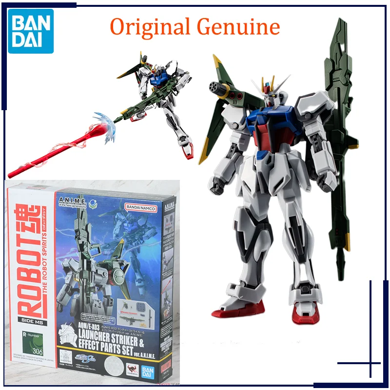 

Original Genuine Bandai THE ROBOT SPIRITS GUNDAM LAUNCHER STRIKER & EFFECT PARTS SET Ver.A.N.I.M.E. Anime Model Toys Action