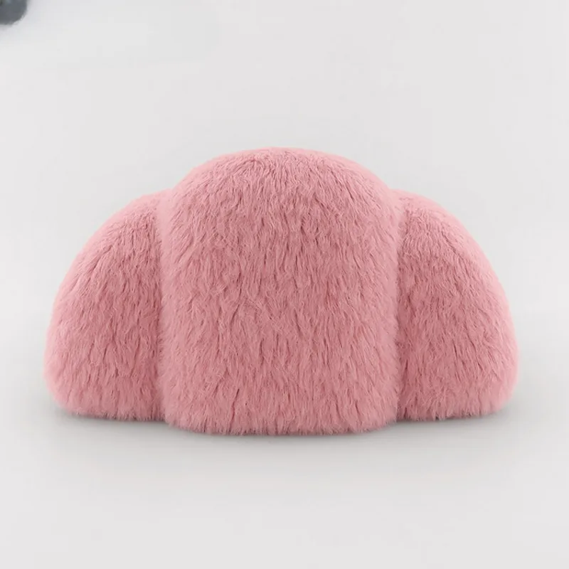 

modern accent chair pink lamb wool sheepskin living room lounge teddy fabric sheep skin sofa chair
