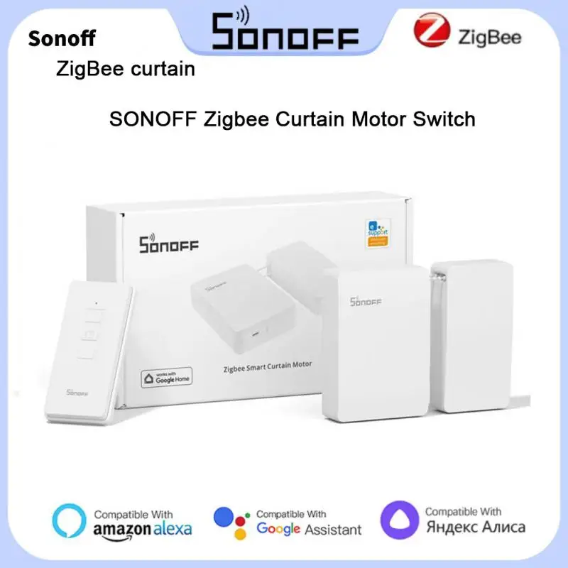 

SONOFF ZB Automatic Smart Curtain Motor Zigbee Curtain Motor Switch APP Remote Control Work With Alexa Google Home Assistant