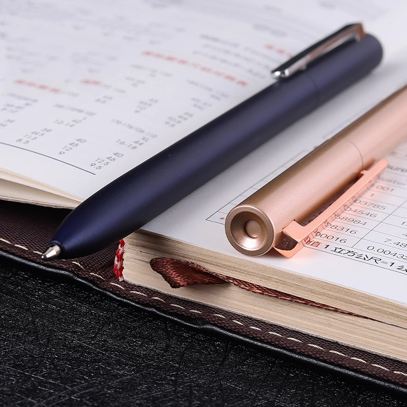 Metal Gel Pen with Refills For Xiaomi Metal Sign Pen 0.5MM Black/Blue/Red Ink Smooth Rotating For Business