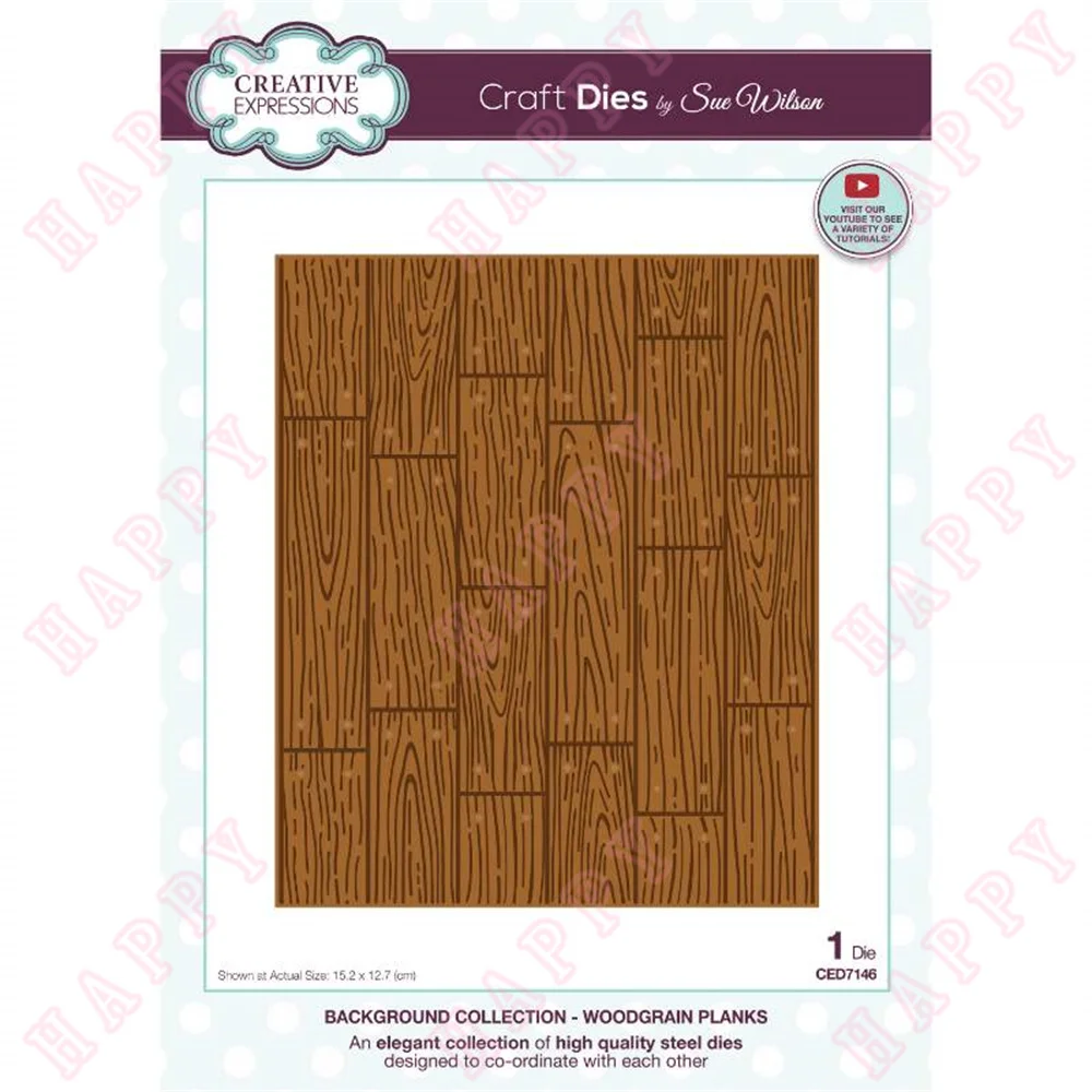 

New Metal Cutting Dies Woodgrain Planks DIY Scrapbook Envelope Diary Photo Album Paper Cards Decorative Craft Embossing Template