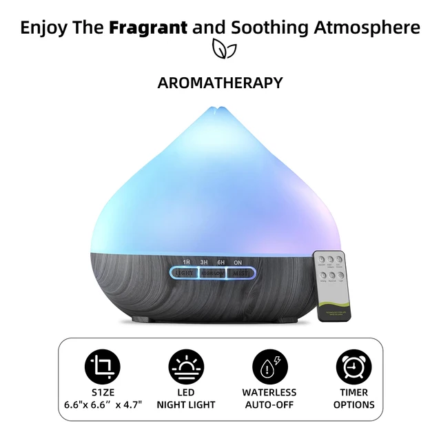 500ml Essential Oil Diffuser Set 4