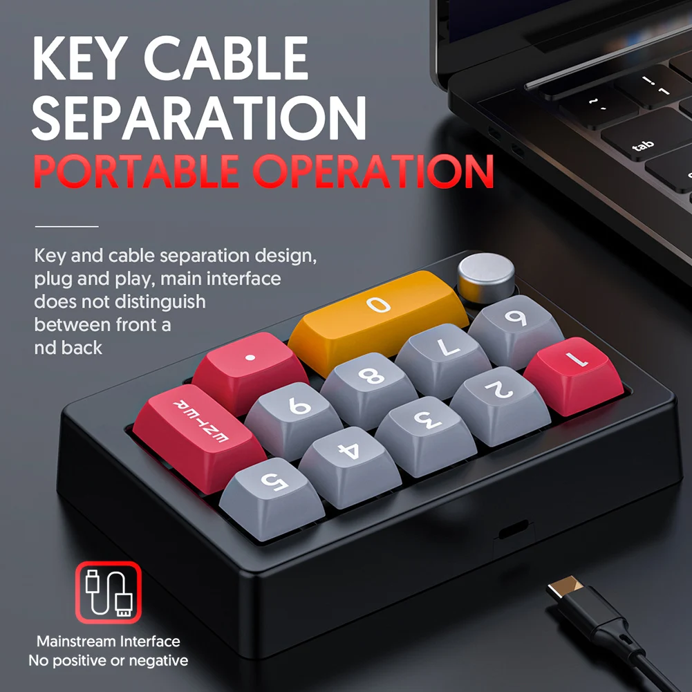 20 Key Programmable Keypad Computer 【Customer favorite】 13 Key Wired Macro Programmable Programming KeyPad ...