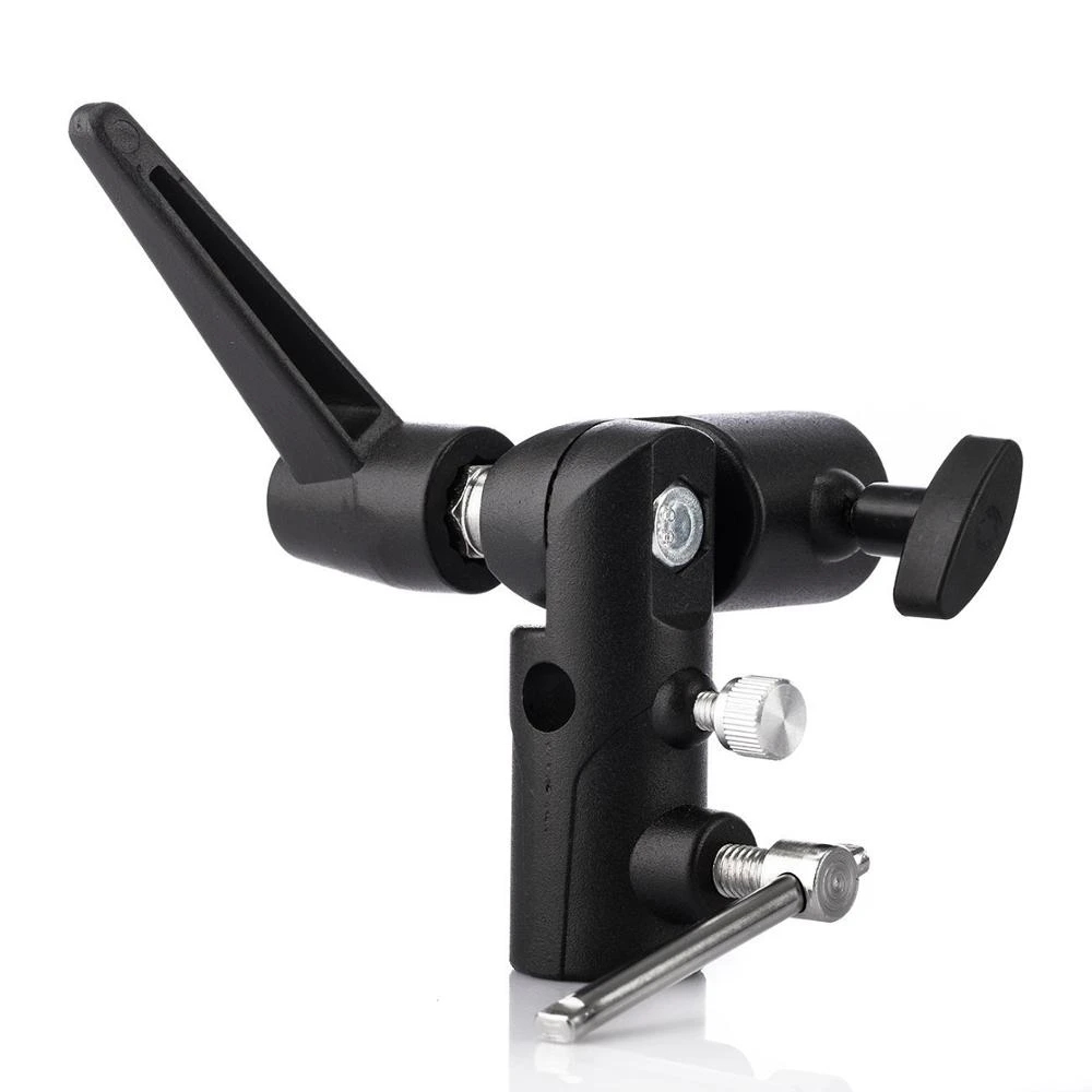 Description Picture 3 of itemFlash Bracket Hot Shoe Umbrella Holder Light Stand Bracket Mount Adapter for Tripod photography photographic photo studio
