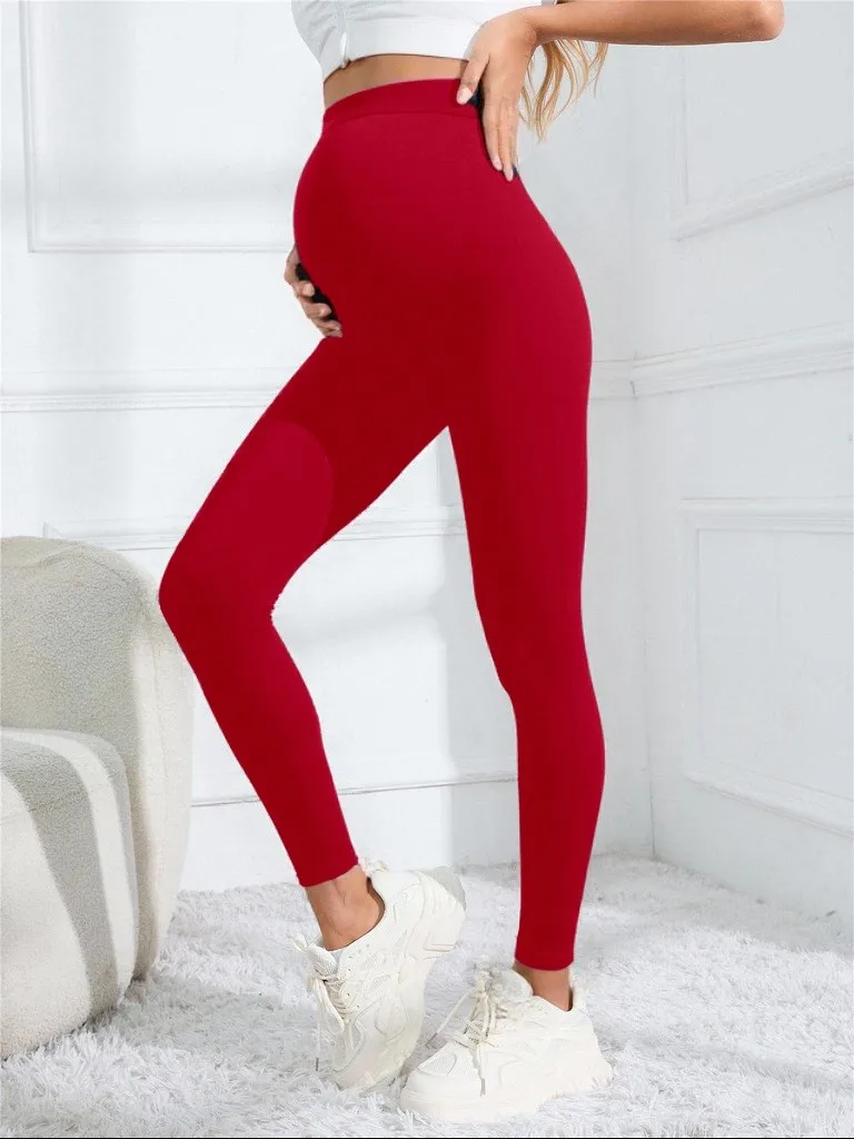 Umstandsleggings, nahtlos gestrickt, für Sport, Yoga, für Schwangere, schnell trocknende, atmungsaktive Hose, schwangere Kleidung – Detail 8