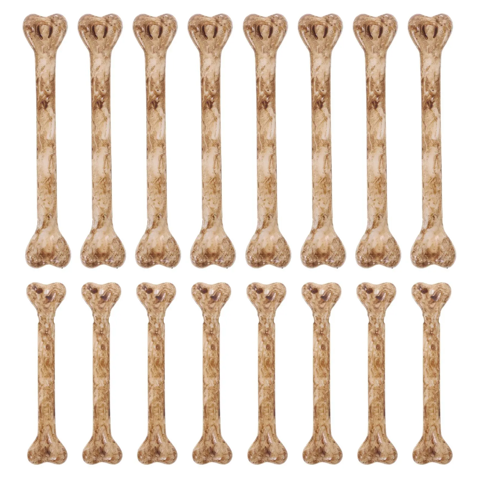 20 Pcs Simulated Decorations Small Bone Artificial Bone Decor Halloween Charm Plastic Props Pet Products Diy Fake Bones