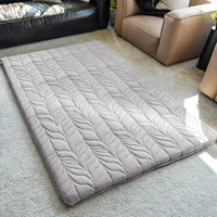 Japanese Floor Mattress Futon Mattress Full Size, Thicken Roll Up Tatami Mat w/ 100% Cotton Washable Cover, Portable & Foldable 1