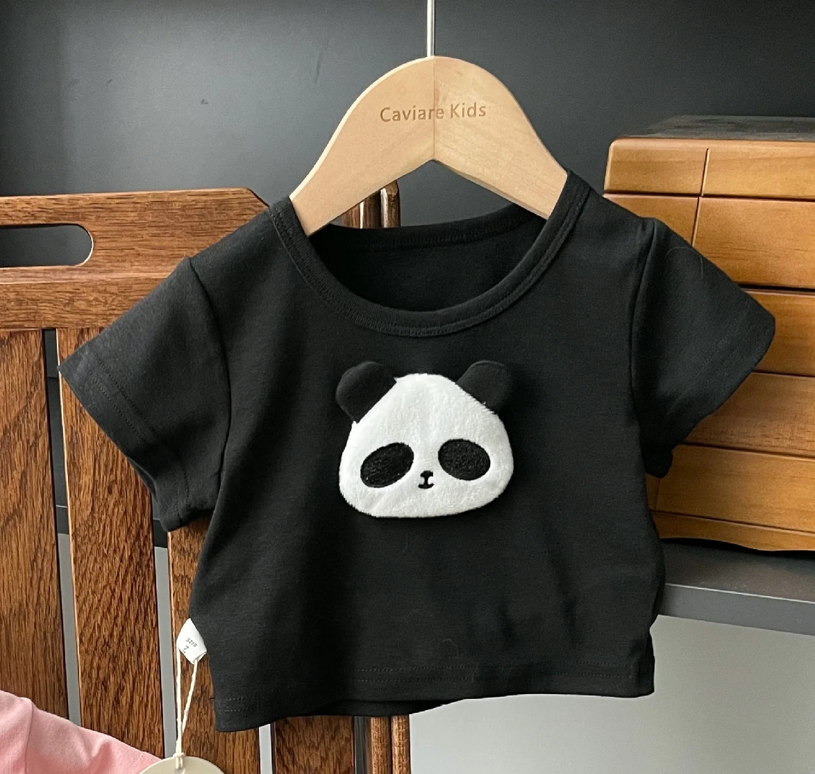 

Baby Girl Top Children Clothing Girls Short Cute Cartoon Three-dimensional Embroidered Short-sleeved T-shirt with All Trend Top