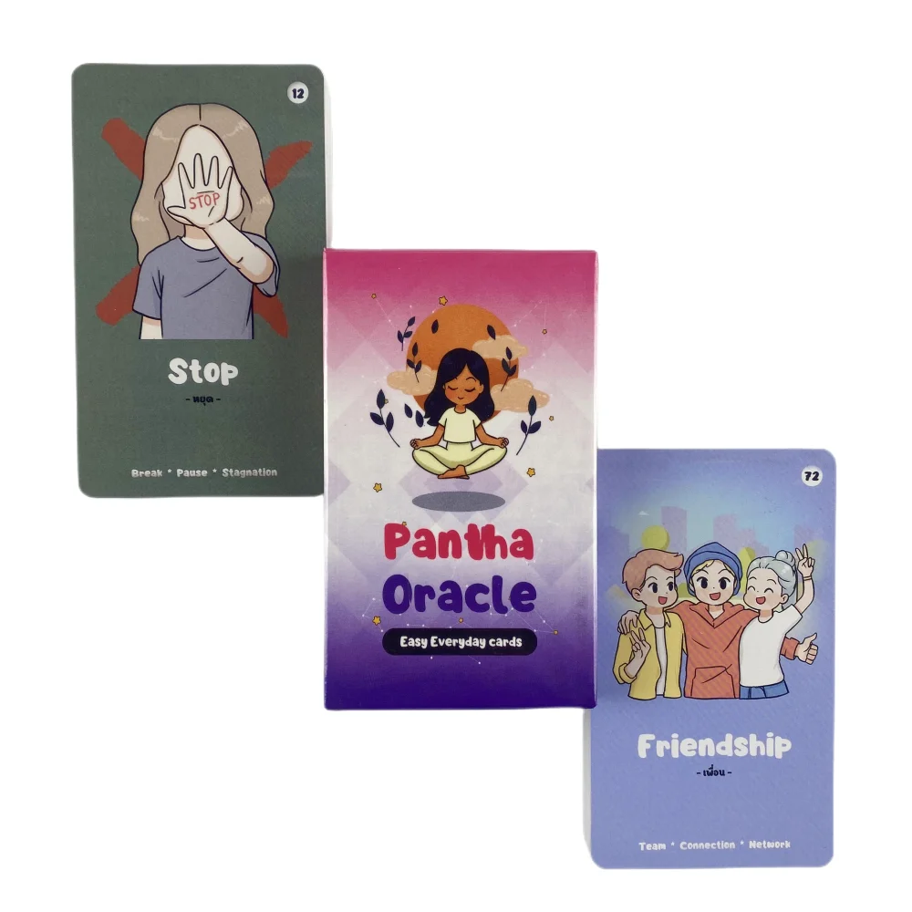 Pantha Easy Everyday 타로 카드 80 데크 Oracle English Visions Divination Edition Borad 게임