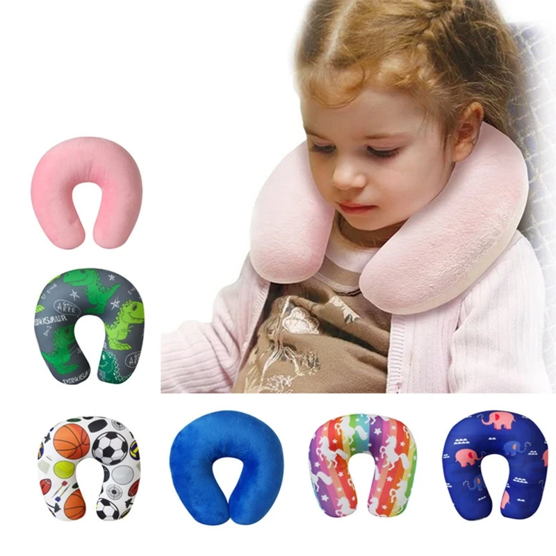 BabyNeckHeadSupportSoftChildrenTravelPillowCushionUShaped