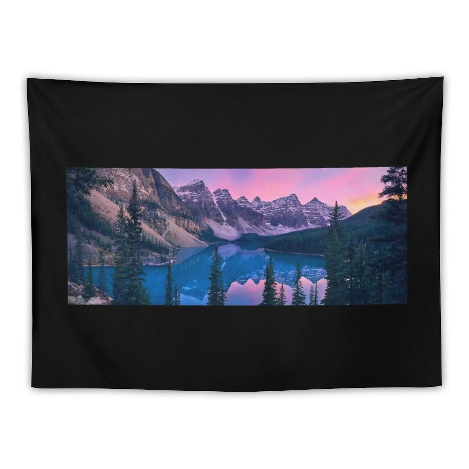 

Lake Moraine Sunset Tapestry Bed Room Decoration Tapestry For Bedroom Wall Hanging Wall