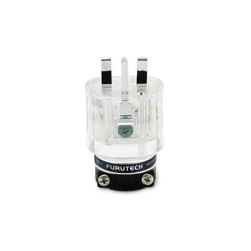 Furutech FI-UK 1363(G) /1363(R) Stecker HIFI-Audiokabel-Verbinder Kupfer Vergoldet Rhodium 13A Sicherung IEC Englischer Netzstecker