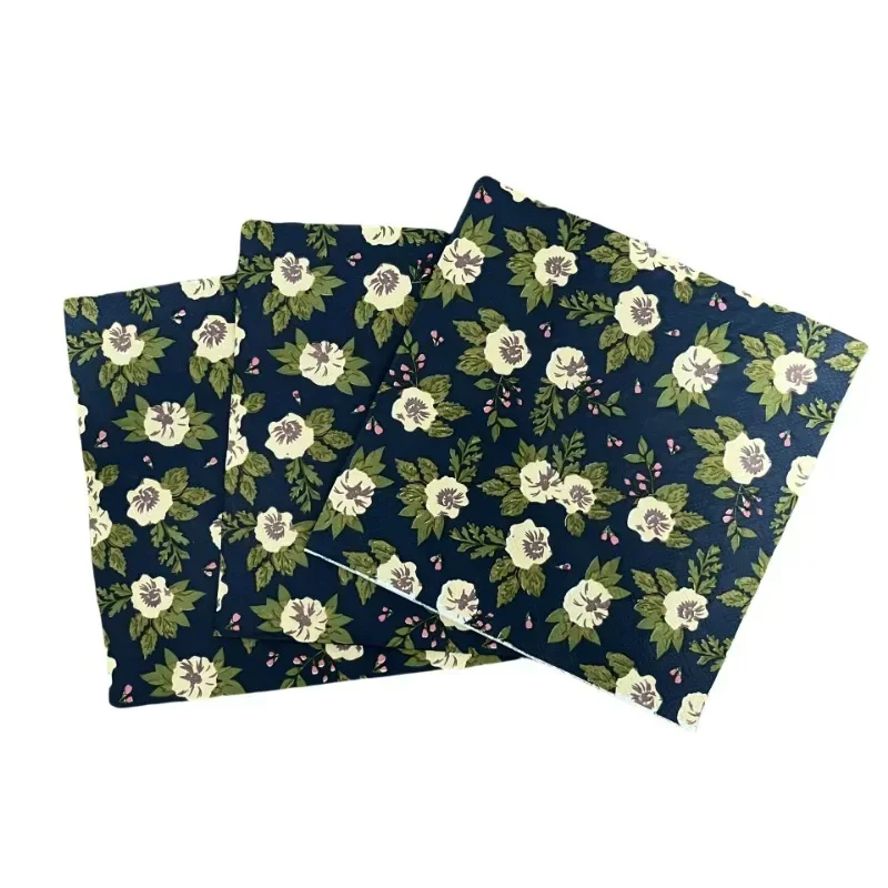 10/20pcs 33*33cm 2-Ply Colourful Printed Paper Napkins Dark Blue Napkins Printed Paper Placemats for Party Decorations