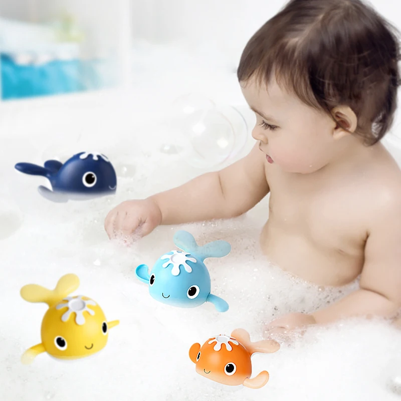 Baby Bath Toys Cute Luminous Floating Animals Swimming Water Light Play Fun  Bathroom Bathtub Fishing Net Toy for Kids Gift - AliExpress