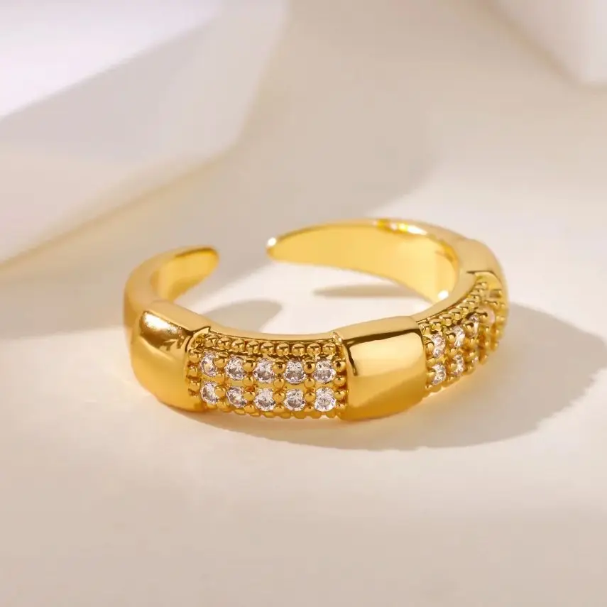 Zircon Rings Women Stainless Steel
