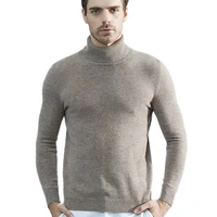 Men Knitted Sweaters Cashmere Sweater 100% Merino Wool Turtleneck Long-Sleeve Thick Pullover Winter Autumn Male Jumpers Clothing 2