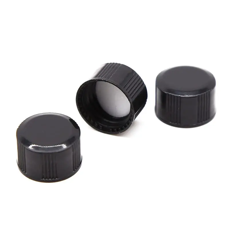 Pack of 100 Glass Vials with Black Phenolic Screw Caps,0.5 Dram/2ml(0.07 fl oz), for Liquids or Dry Goods (Clear)